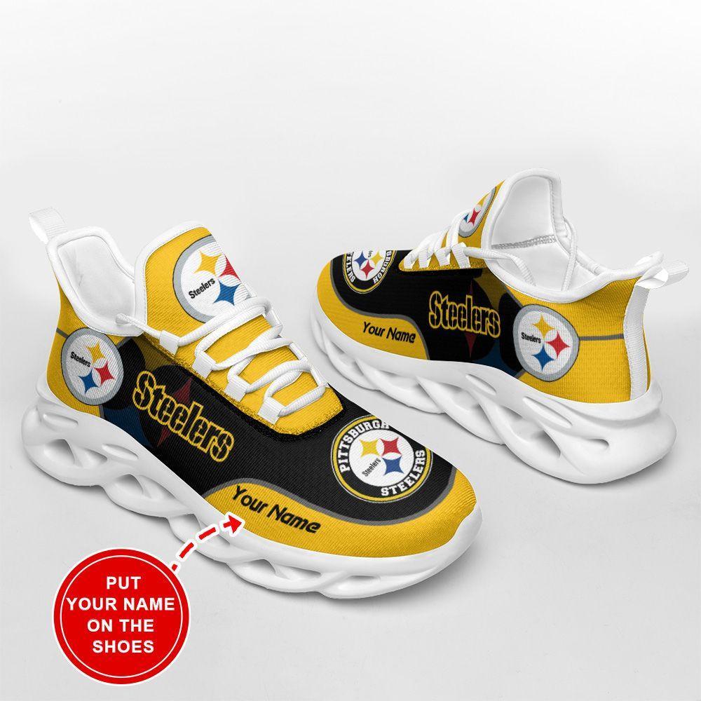 Ideafootwear Pittsburgh Steelers Max Soul Shoes Sneakers For Men And Women 100