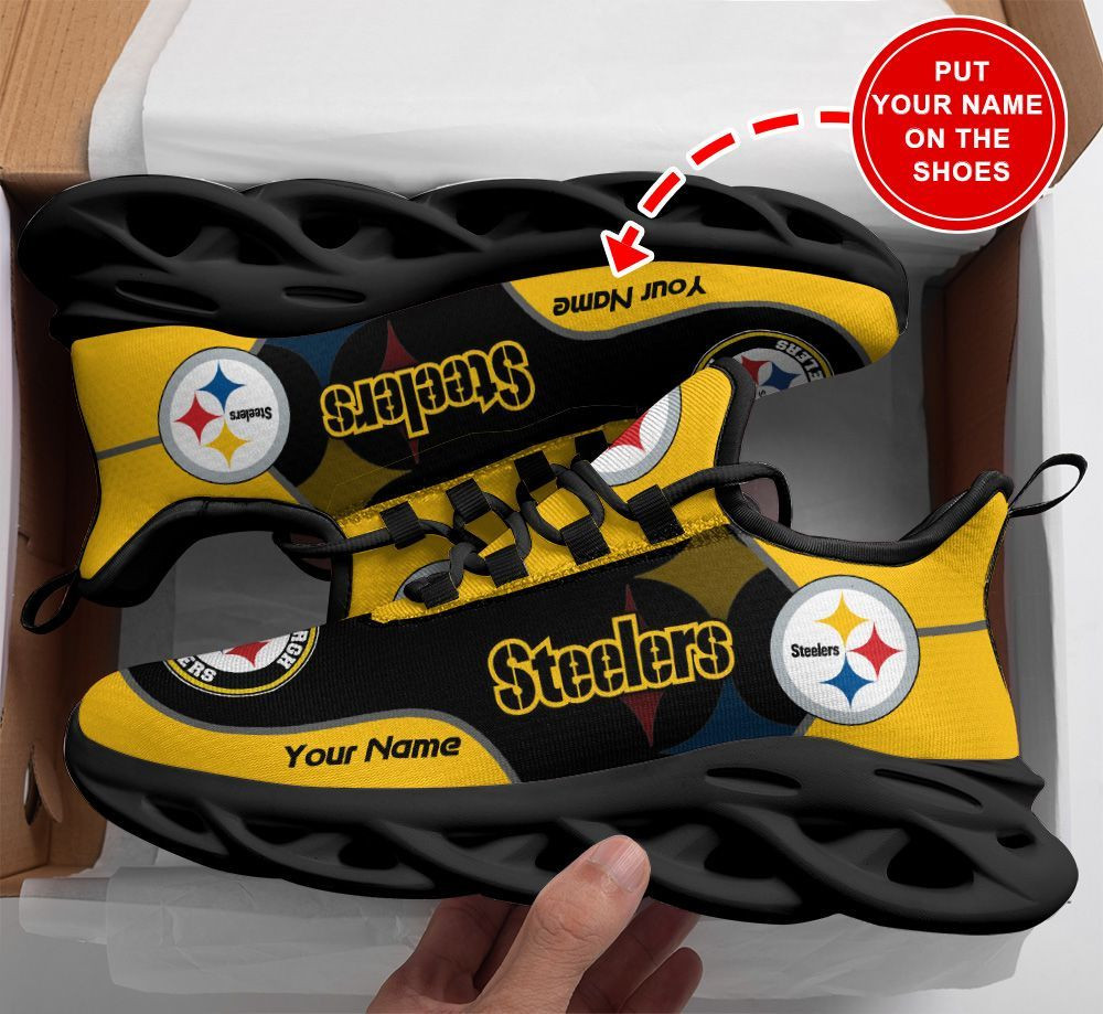 Ideafootwear Pittsburgh Steelers Max Soul Shoes Sneakers For Men And Women 100