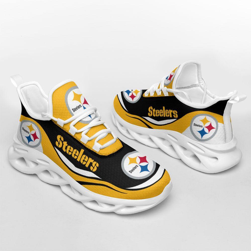 Ideafootwear Pittsburgh Steelers Max Soul Shoes Sneakers For Men And Women 43