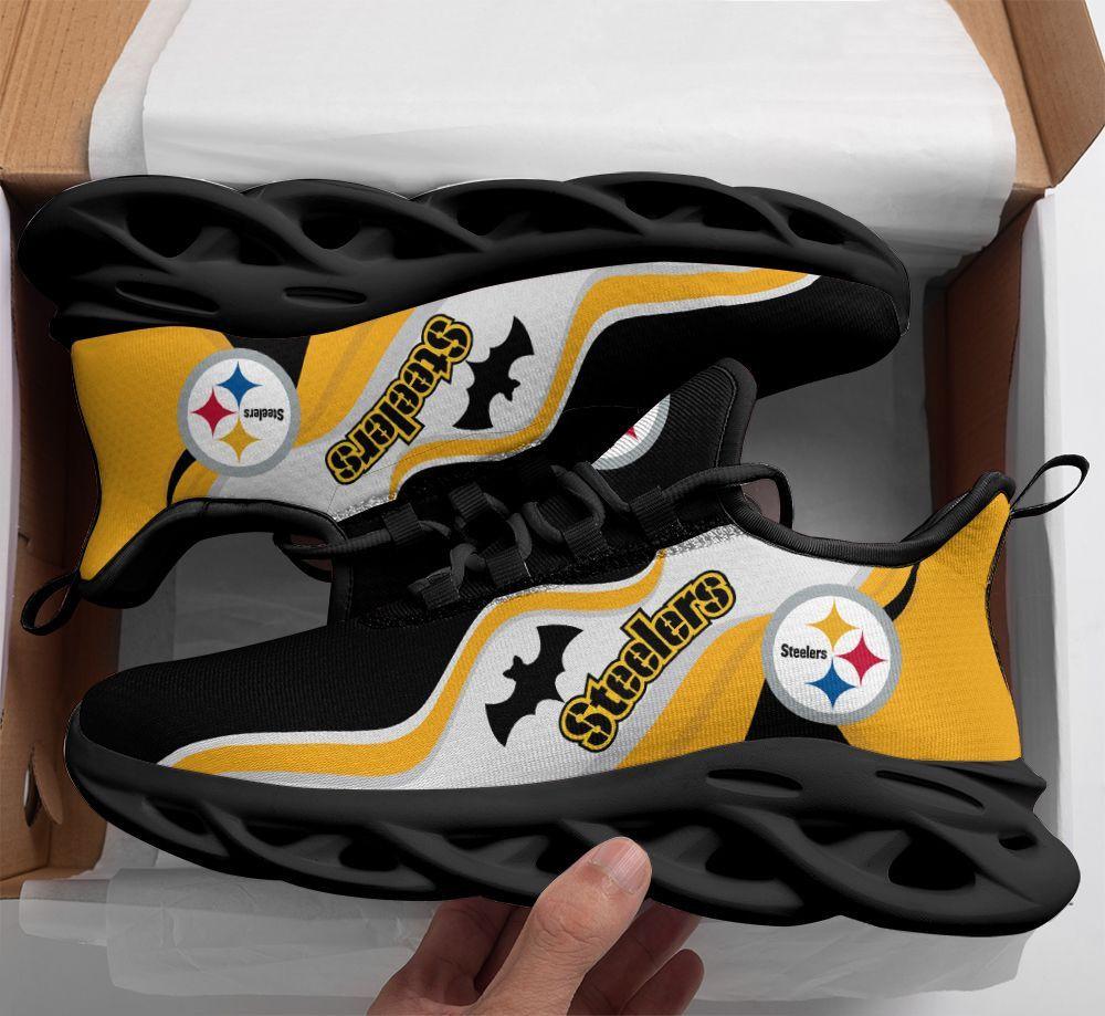 Ideafootwear Pittsburgh Steelers Max Soul Shoes Sneakers For Men And Women 41