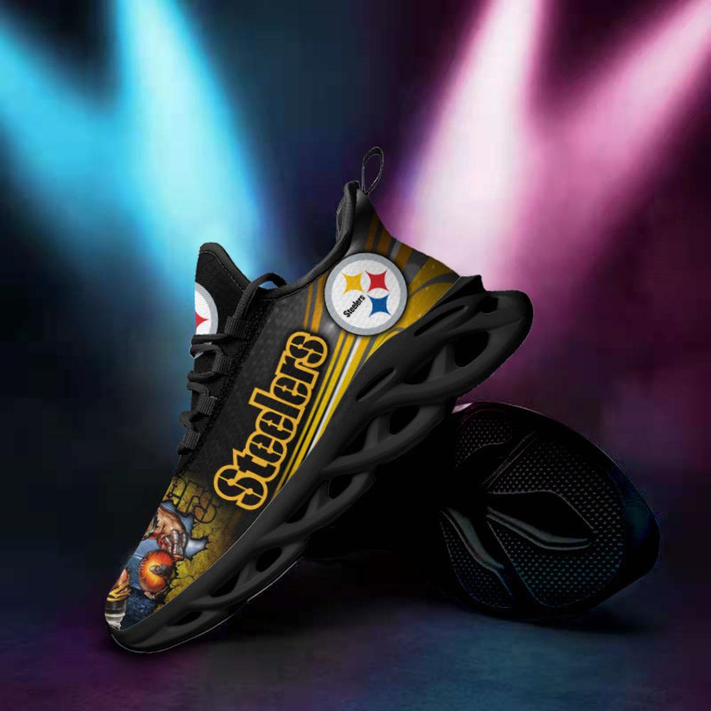 Ideafootwear Pittsburgh Steelers Max Soul Shoes Sneakers For Men And Women 78
