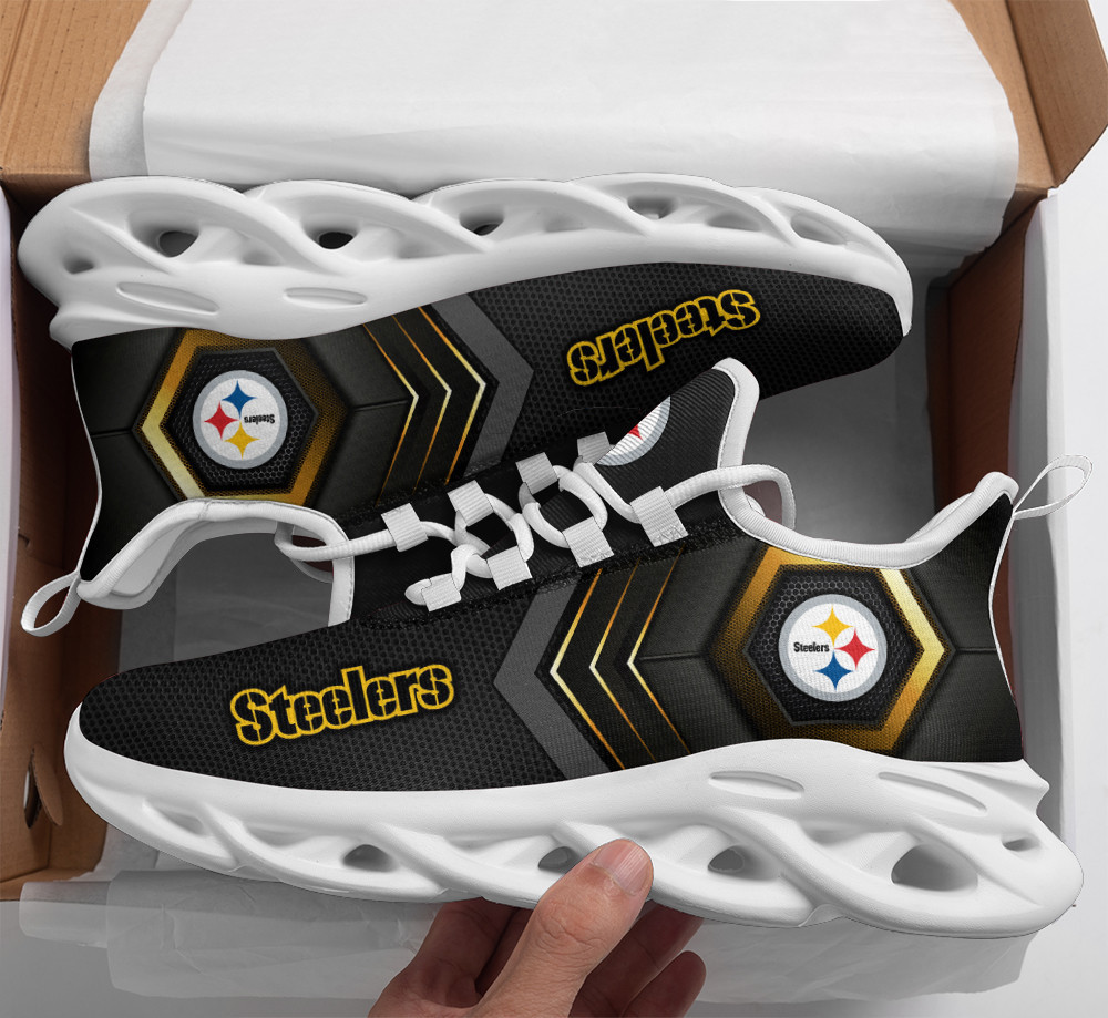 Ideafootwear Pittsburgh Steelers Max Soul Shoes Sneakers For Men And Women 42