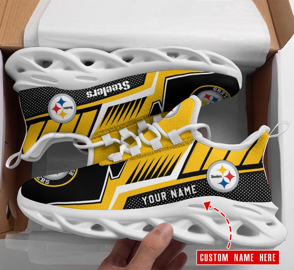 Ideafootwear Pittsburgh Steelers Max Soul Shoes Sneakers For Men And Women 111