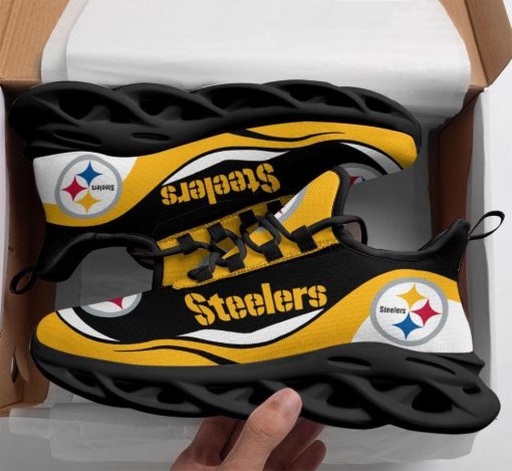 Ideafootwear Pittsburgh Steelers Max Soul Shoes Sneakers For Men And Women 43
