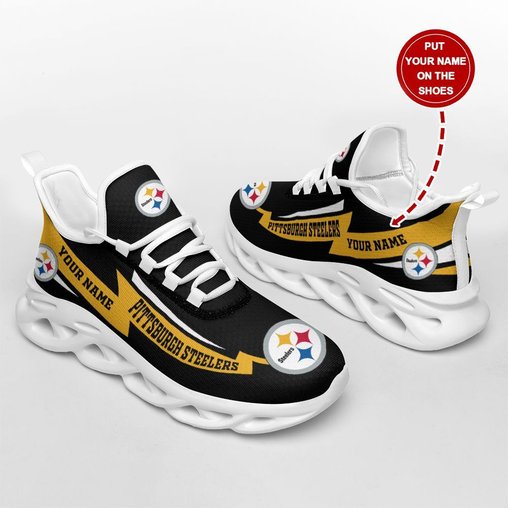 Ideafootwear Pittsburgh Steelers Max Soul Shoes Sneakers For Men And Women 108