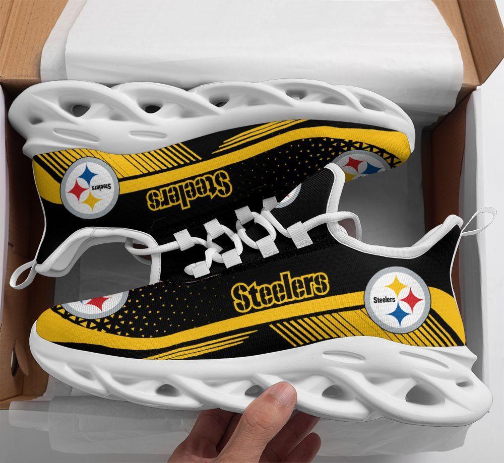 Ideafootwear Pittsburgh Steelers Max Soul Shoes Sneakers For Men And Women 13