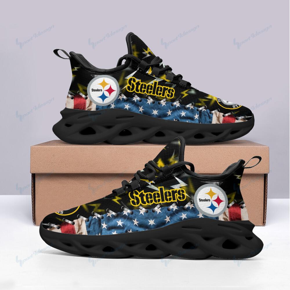 Ideafootwear Pittsburgh Steelers Max Soul Shoes Sneakers For Men And Women 54