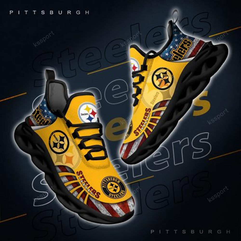 Ideafootwear Pittsburgh Steelers Max Soul Shoes Sneakers For Men And Women 80