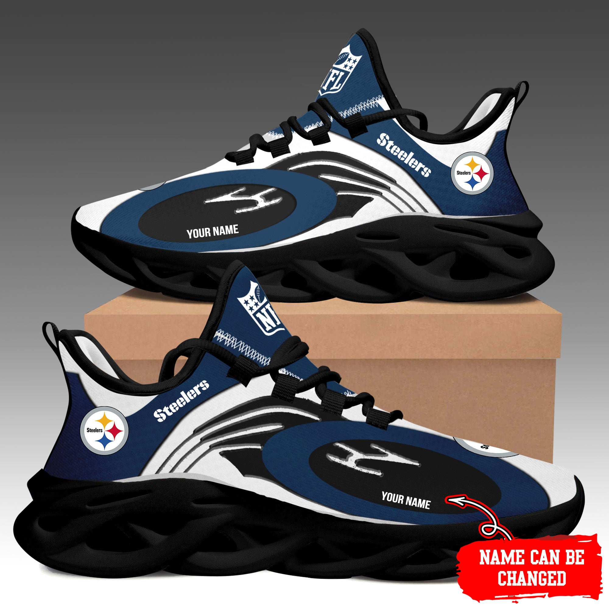 Ideafootwear Pittsburgh Steelers Max Soul Shoes Sneakers For Men And Women 94