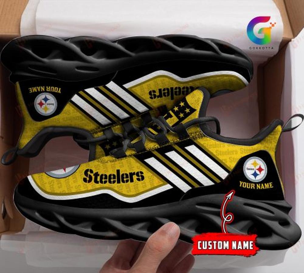 Ideafootwear Pittsburgh Steelers Max Soul Shoes Sneakers For Men And Women 125