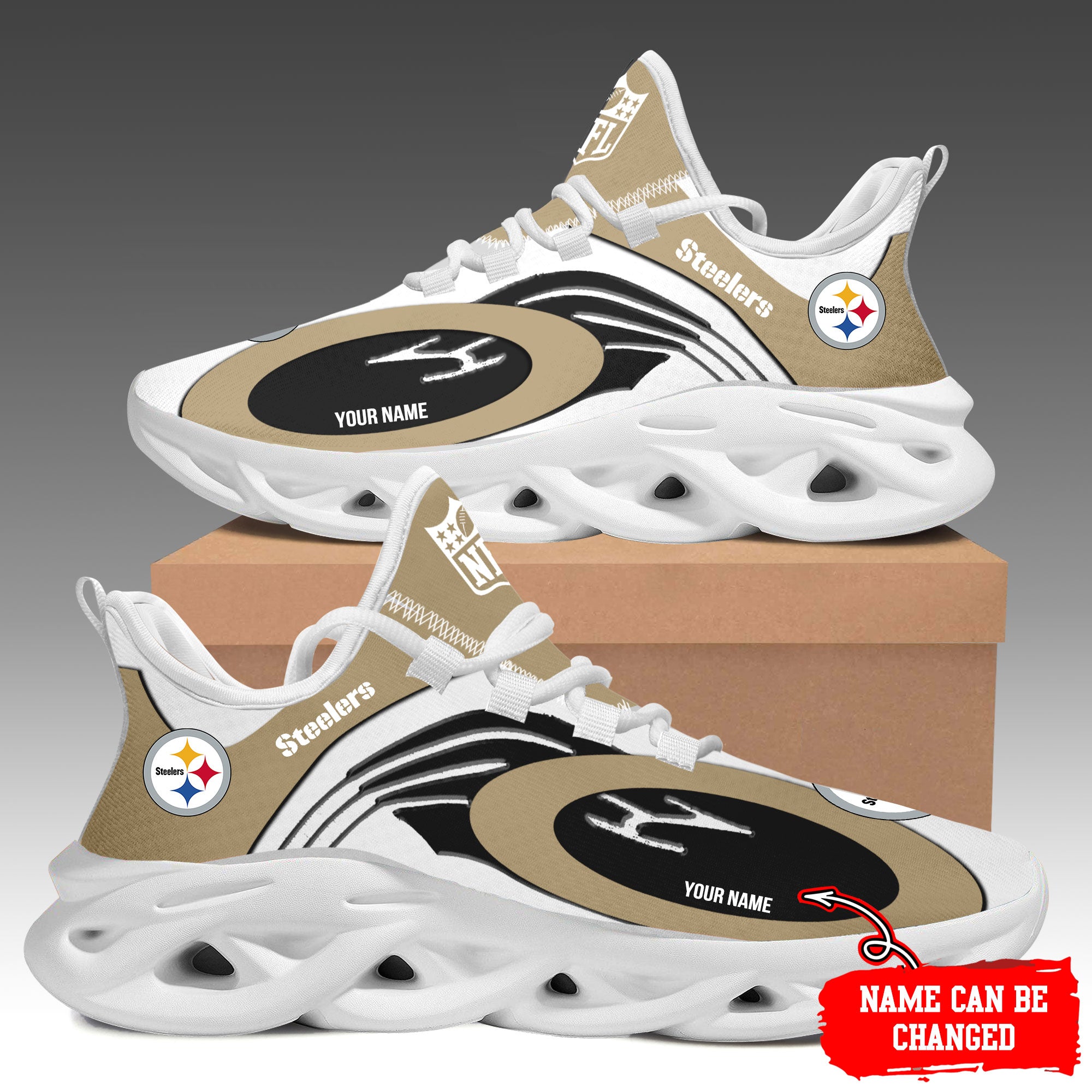 Ideafootwear Pittsburgh Steelers Max Soul Shoes Sneakers For Men And Women 95