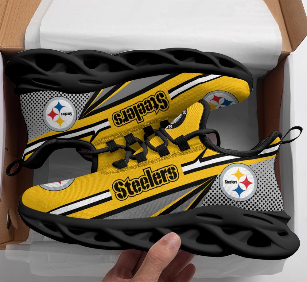 Ideafootwear Pittsburgh Steelers Max Soul Shoes Sneakers For Men And Women 44