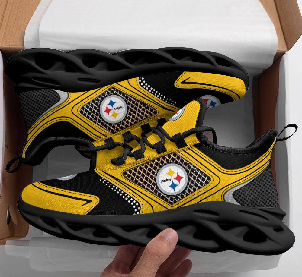Ideafootwear Pittsburgh Steelers Max Soul Shoes Sneakers For Men And Women 66