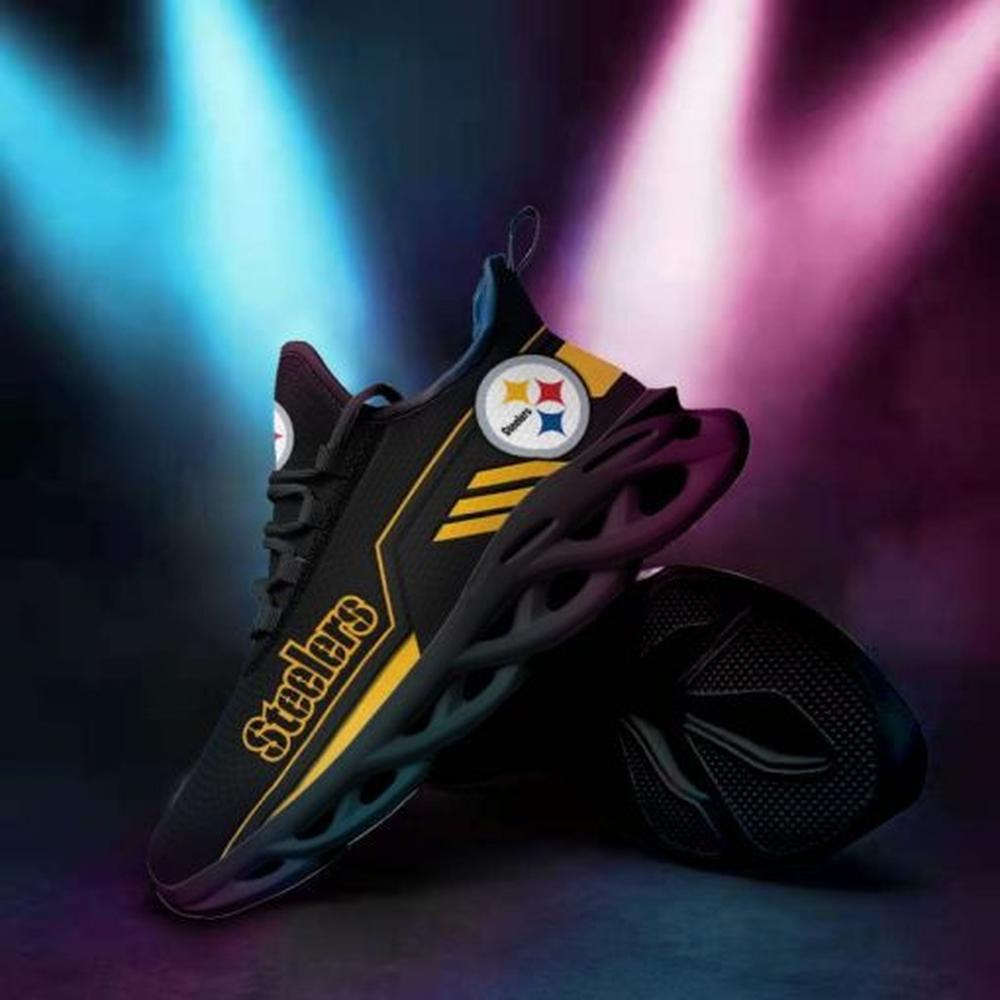 Ideafootwear Pittsburgh Steelers Max Soul Shoes Sneakers For Men And Women 19