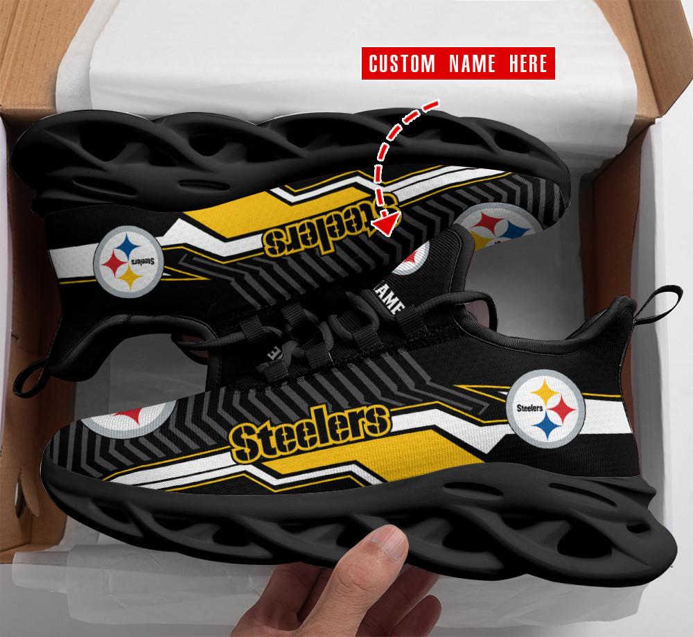 Ideafootwear Pittsburgh Steelers Max Soul Shoes Sneakers For Men And Women 109