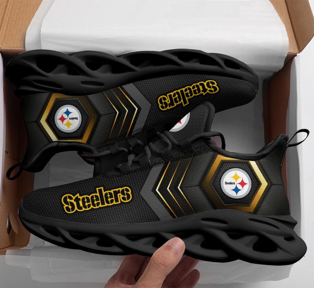 Ideafootwear Pittsburgh Steelers Max Soul Shoes Sneakers For Men And Women 42