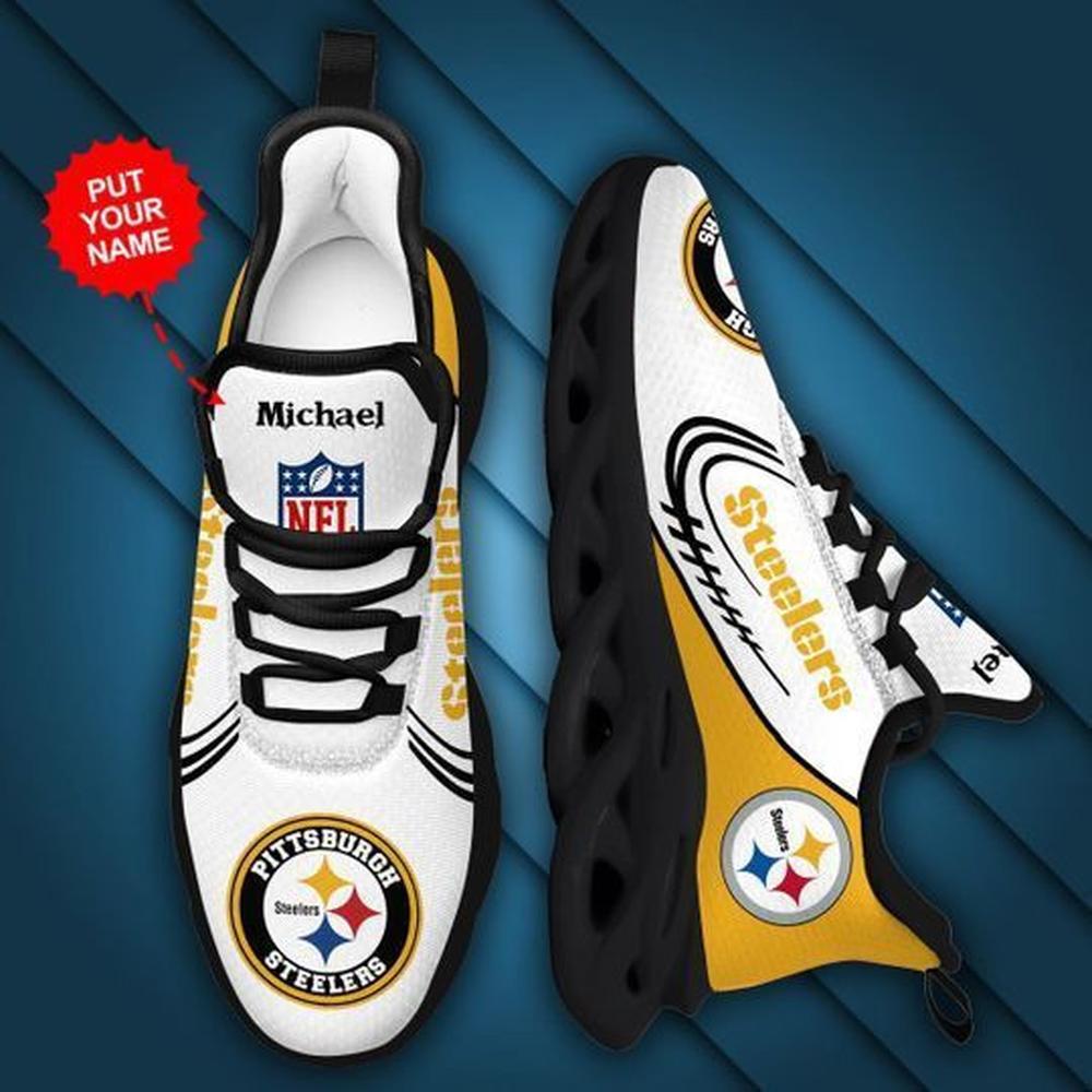 Ideafootwear Pittsburgh Steelers Max Soul Shoes Sneakers For Men And Women 121