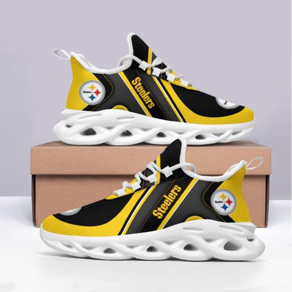 Ideafootwear Pittsburgh Steelers Max Soul Shoes Sneakers For Men And Women 38