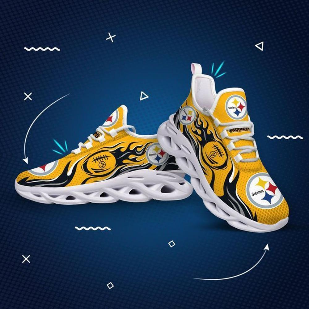 Ideafootwear Pittsburgh Steelers Max Soul Shoes Sneakers For Men And Women 11
