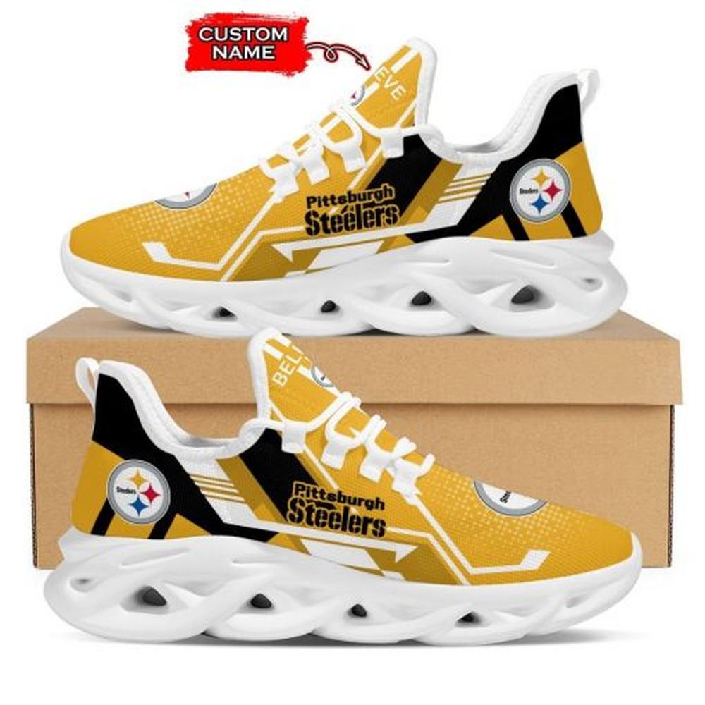 Ideafootwear Pittsburgh Steelers Max Soul Shoes Sneakers For Men And Women 132