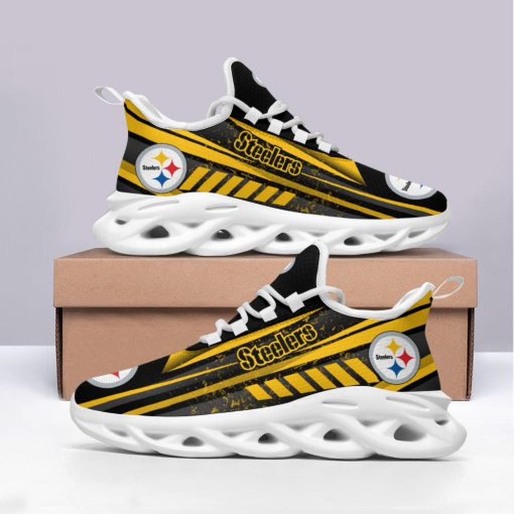 Ideafootwear Pittsburgh Steelers Max Soul Shoes Sneakers For Men And Women 45
