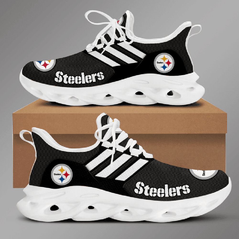 Ideafootwear Pittsburgh Steelers Max Soul Shoes Sneakers For Men And Women 20