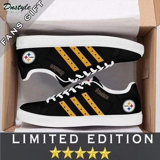 Ideafootwear Pittsburgh Steelers Skate Stan Shoes Sneakes For Men And Women 1