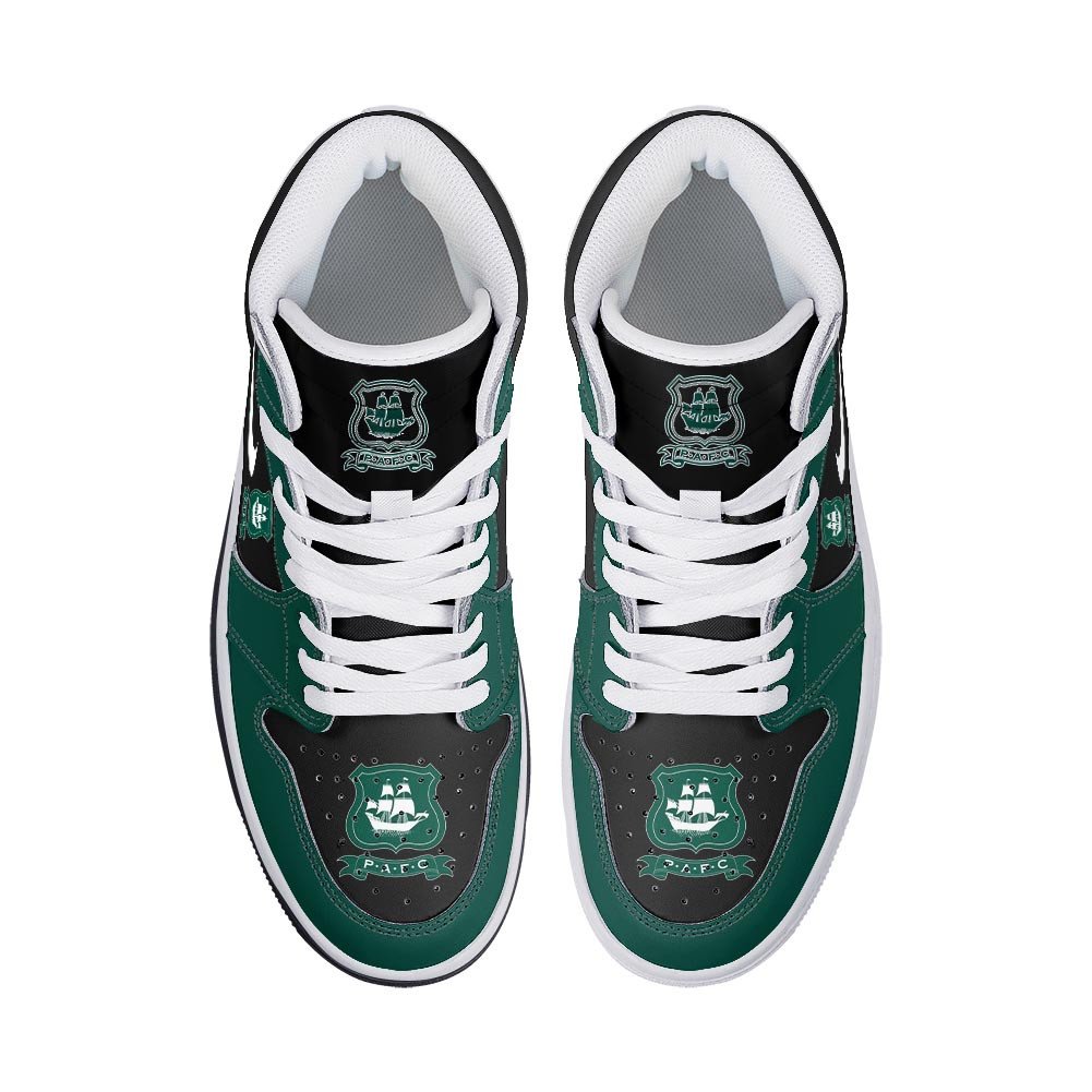 Ideafootwear Plymouth Argyle AJ1 High Sneakers Shoes For Men And Women 1
