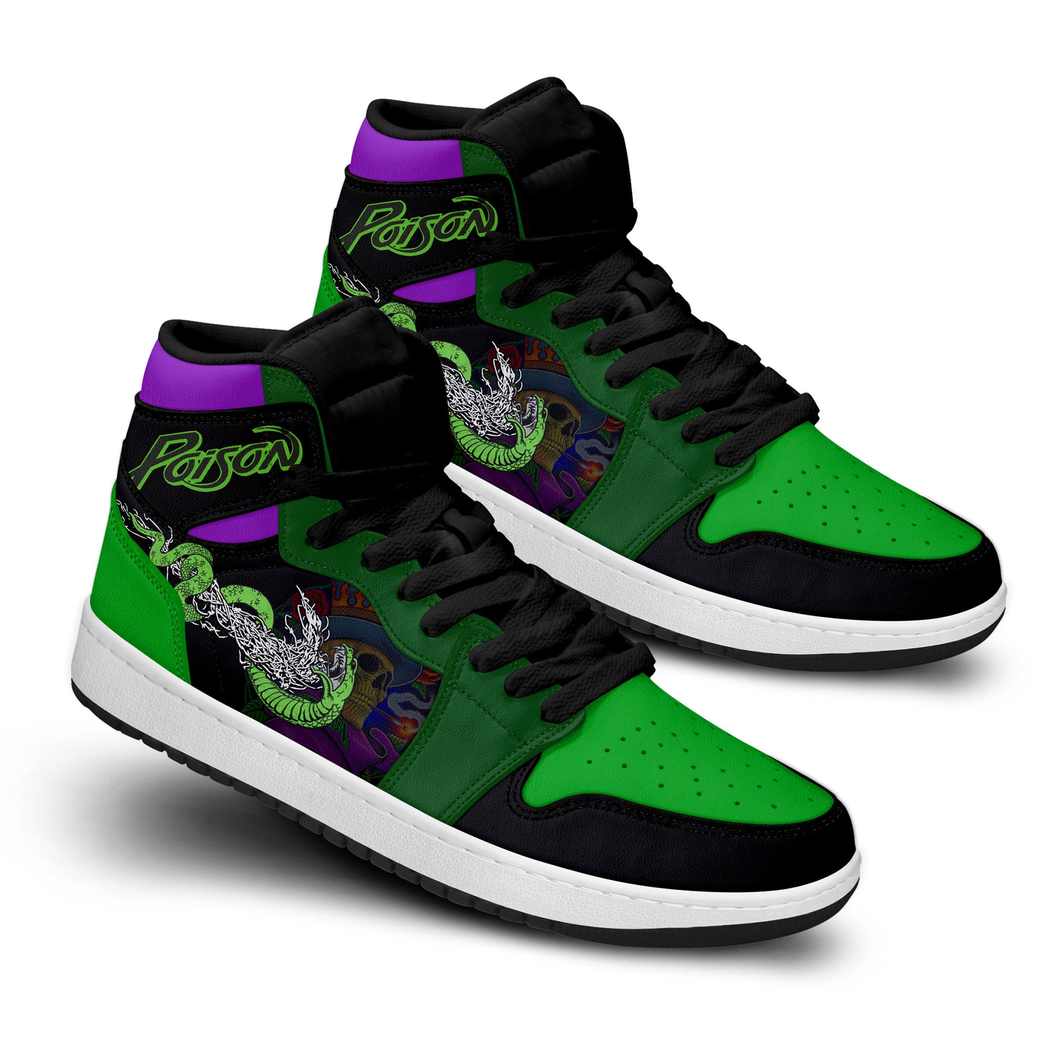 Ideafootwear Poison AJ1 High Sneakers Shoes For Men And Women 1