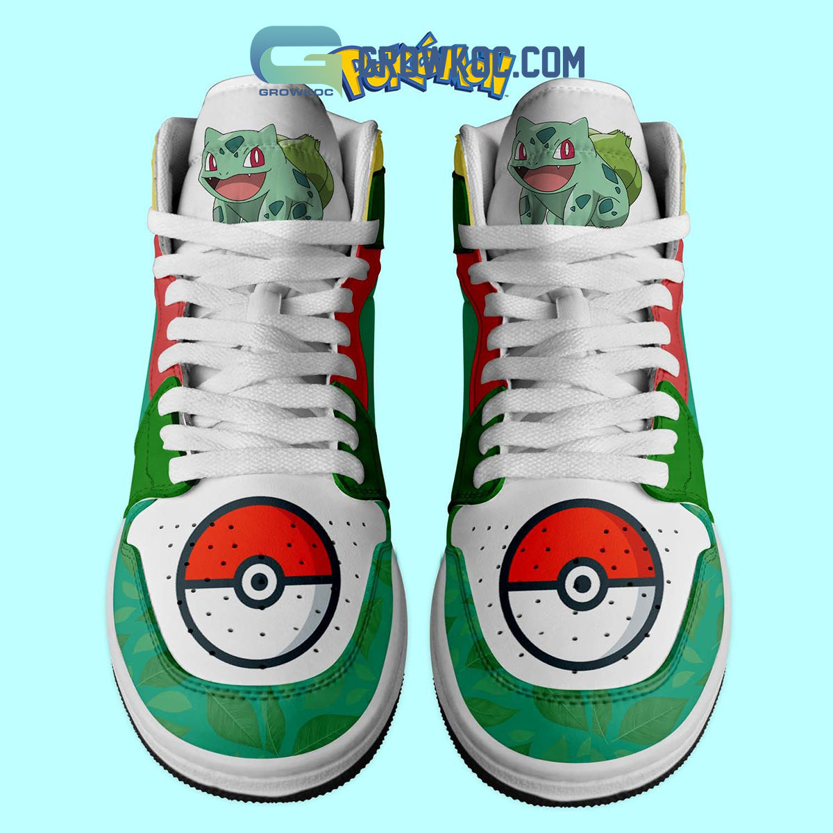 Ideafootwear Pokemon AJ1 High Sneakers Shoes For Men And Women 4