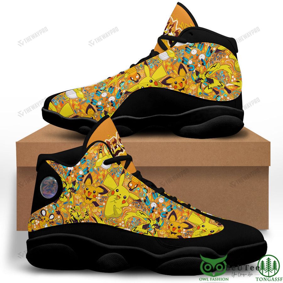Ideafootwear Pokemon AJ13 Sneakers Shoes For Men And Women 24