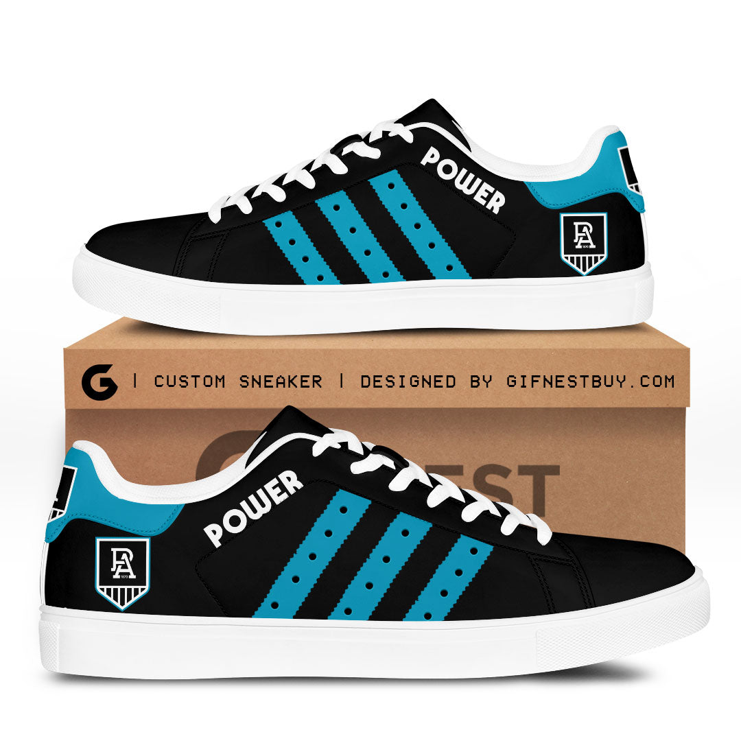 Ideafootwear Port Adelaide FC Skate Stan Shoes Sneakes For Men And Women 1