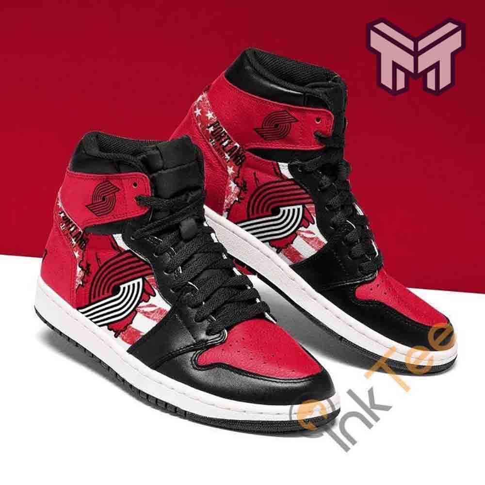 Ideafootwear Portland Trail Blazers AJ1 High Sneakers Shoes For Men And Women 4