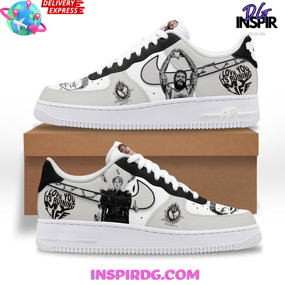 Ideafootwear Post Malone Air Low-Top Sneakers Shoes For Men And Women 5
