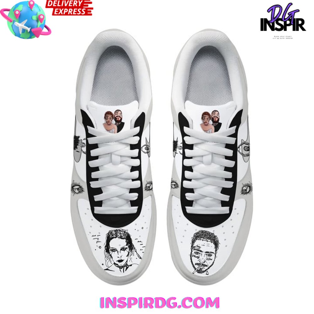 Ideafootwear Post Malone Air Low-Top Sneakers Shoes For Men And Women 5