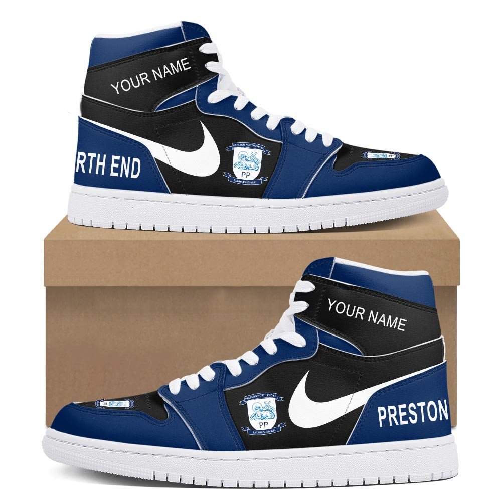 Ideafootwear Preston North End AJ1 High Sneakers Shoes For Men And Women 1