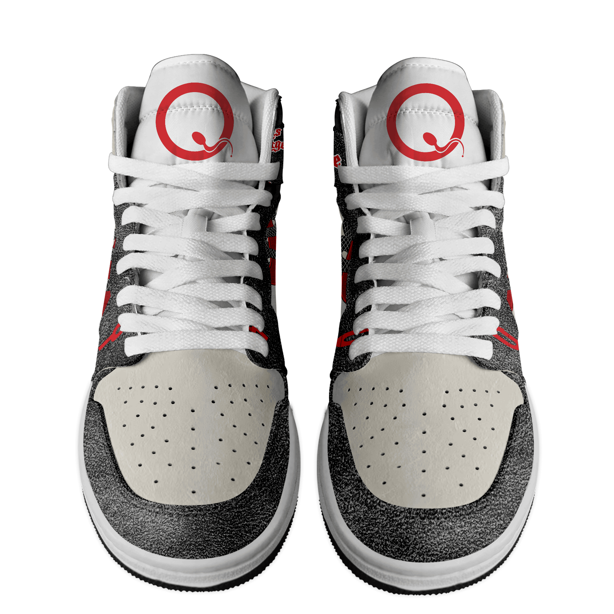 Ideafootwear Queens of the Stone Age AJ1 High Sneakers Shoes For Men And Women 4