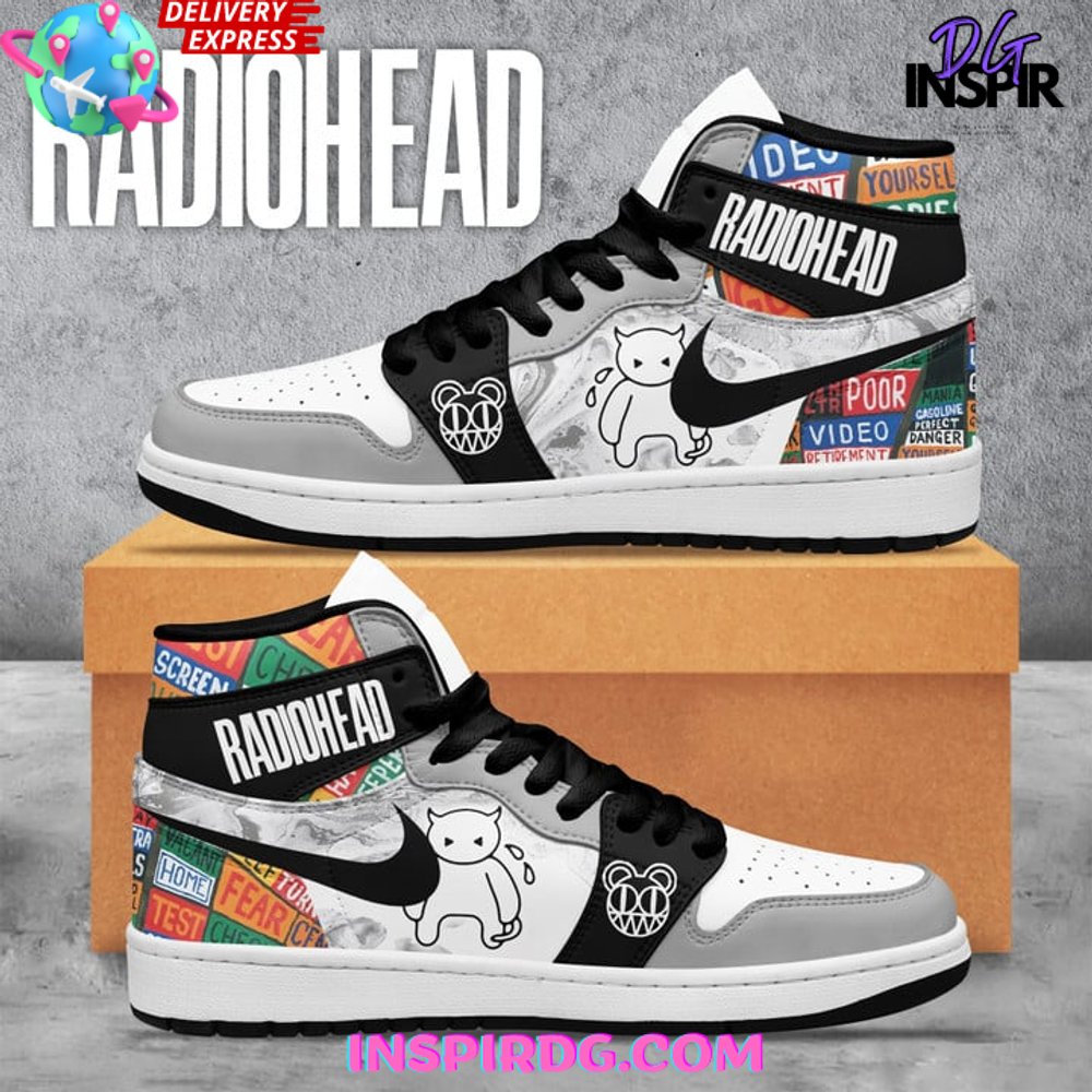 Ideafootwear Radiohead AJ1 High Sneakers Shoes For Men And Women 2