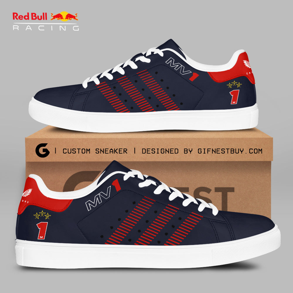 Ideafootwear Red Bull Racing F1 Skate Stan Shoes Sneakes For Men And Women 2