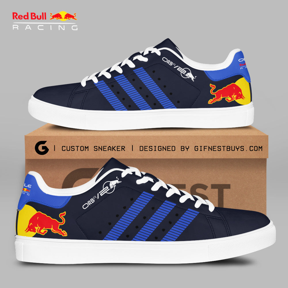 Ideafootwear Red Bull Racing F1 Skate Stan Shoes Sneakes For Men And Women 4