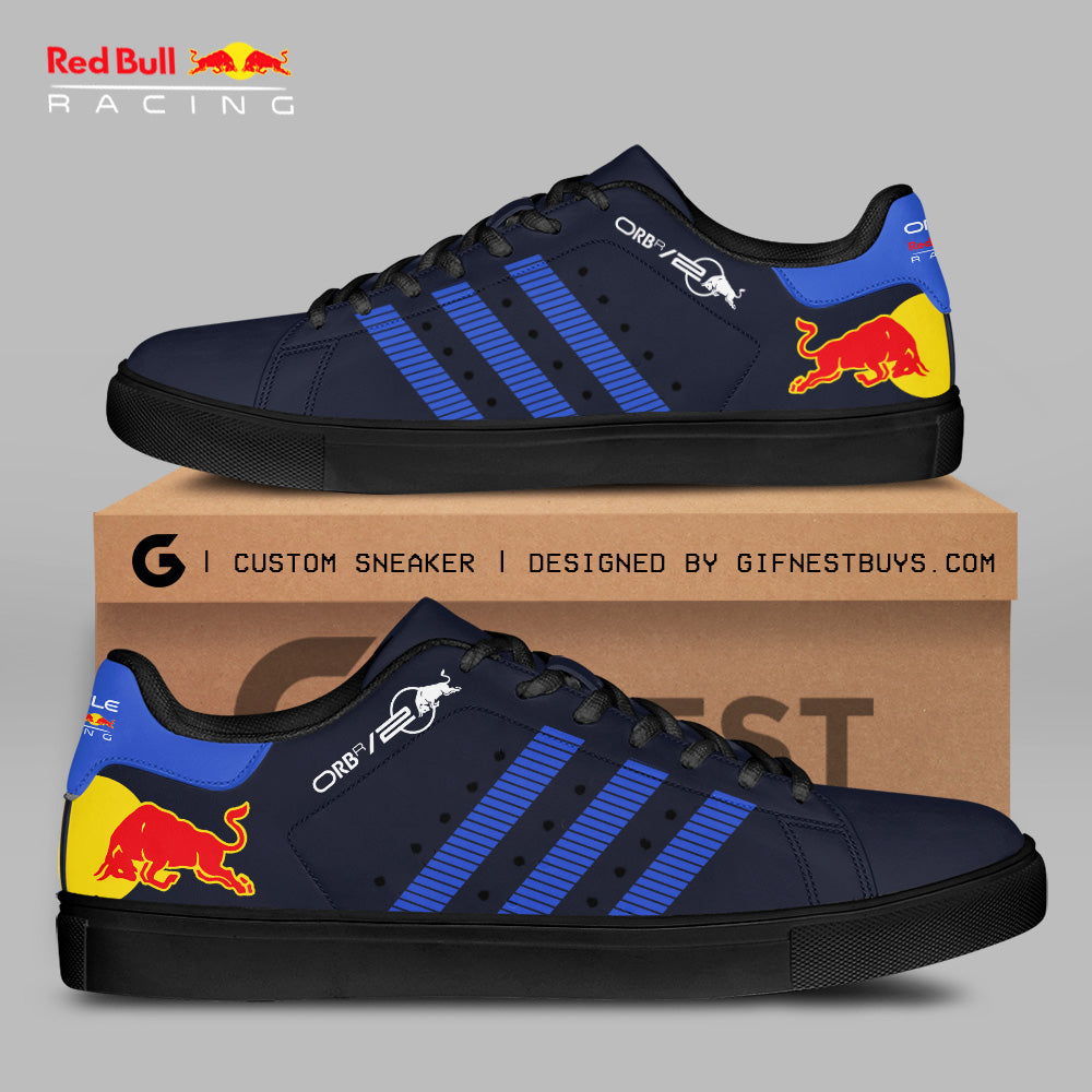 Ideafootwear Red Bull Racing F1 Skate Stan Shoes Sneakes For Men And Women 4