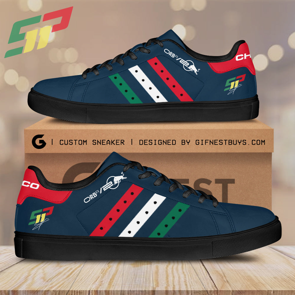 Ideafootwear Red Bull Racing F1 x Sergio Pérez Skate Stan Shoes Sneakes For Men And Women 1