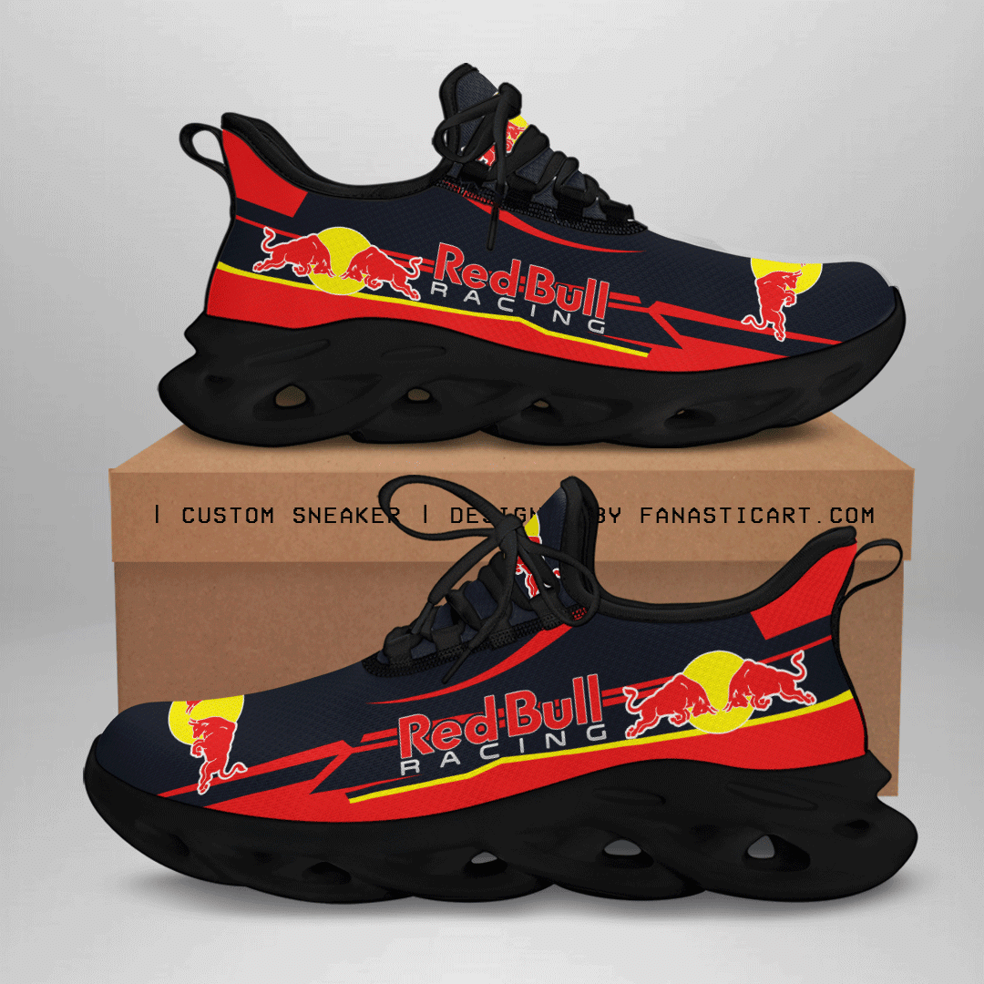 Ideafootwear Red Bull Racing Max Soul Shoes Sneakers For Men And Women 37