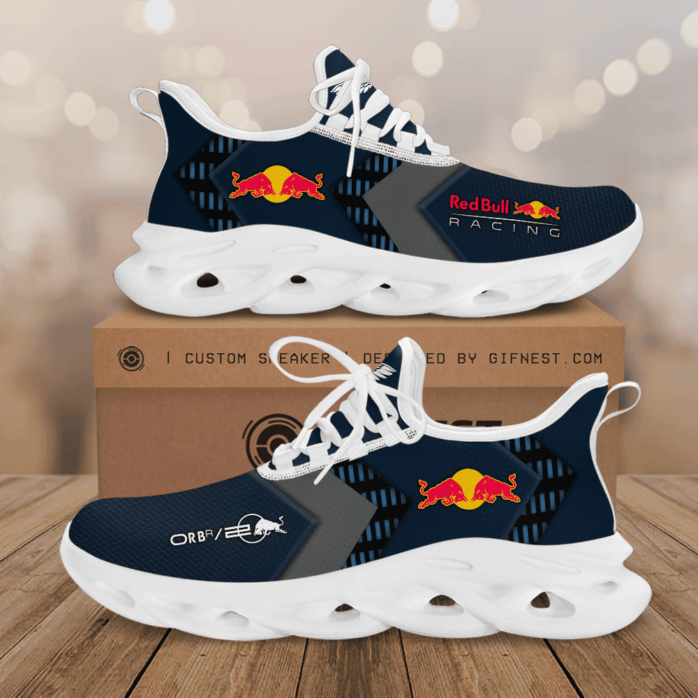 Ideafootwear Red Bull Racing Max Soul Shoes Sneakers For Men And Women 47