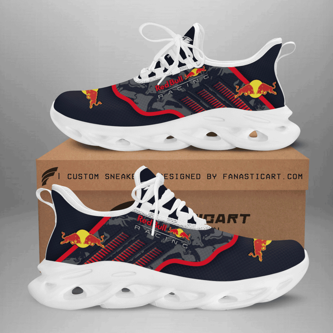 Ideafootwear Red Bull Racing Max Soul Shoes Sneakers For Men And Women 8