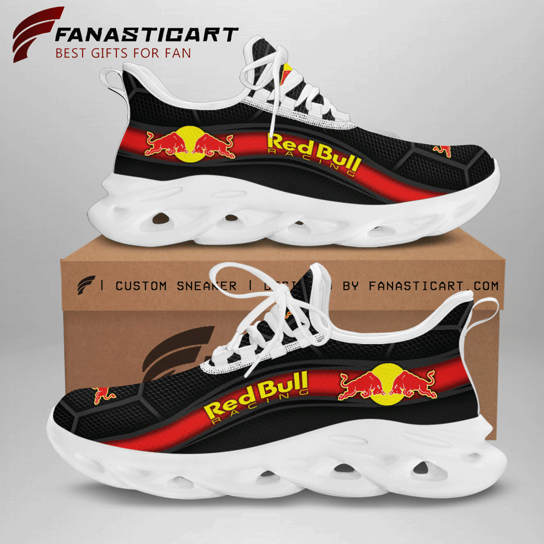 Ideafootwear Red Bull Racing Max Soul Shoes Sneakers For Men And Women 10