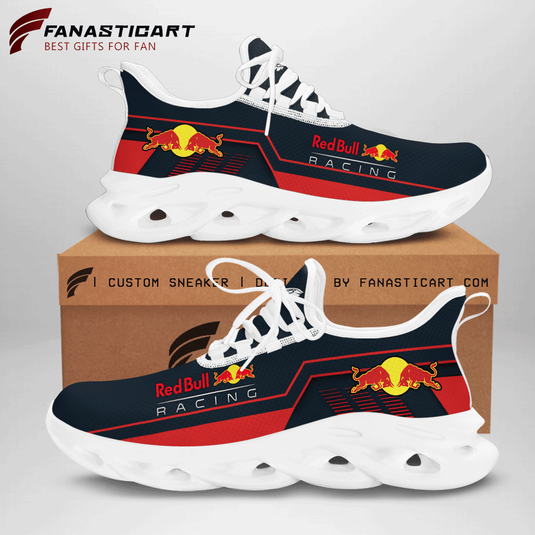 Ideafootwear Red Bull Racing Max Soul Shoes Sneakers For Men And Women 9