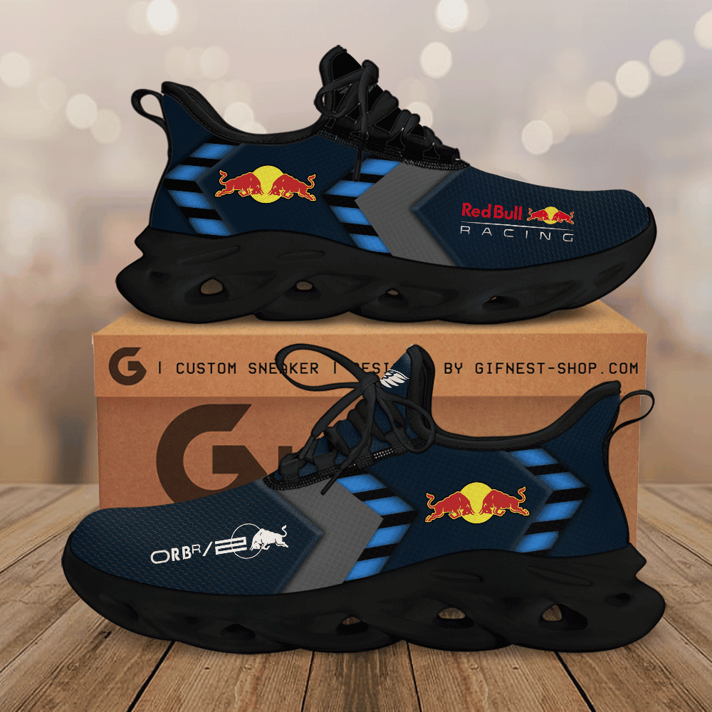 Ideafootwear Red Bull Racing Max Soul Shoes Sneakers For Men And Women 45