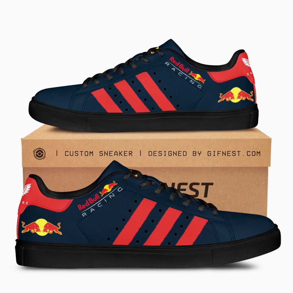 Ideafootwear Red Bull Racing Skate Stan Shoes Sneakes For Men And Women 18