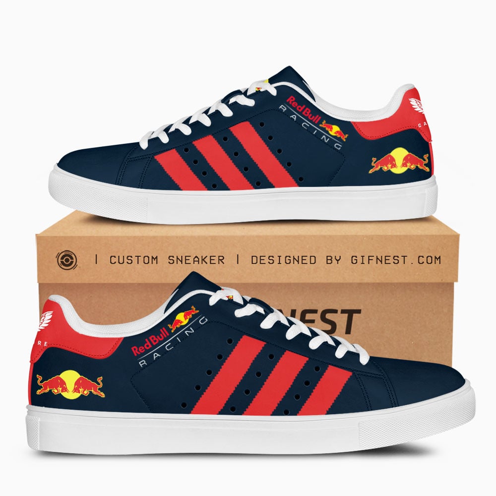 Ideafootwear Red Bull Racing Skate Stan Shoes Sneakes For Men And Women 18